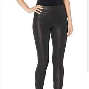 HUE Faux Leather Leggings, Black, NWT, XS